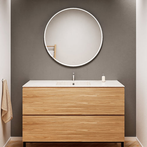 Aurora – Corian® Basin Unit with 2 Drawers and Feet-Standing Vanity - ROVALUX