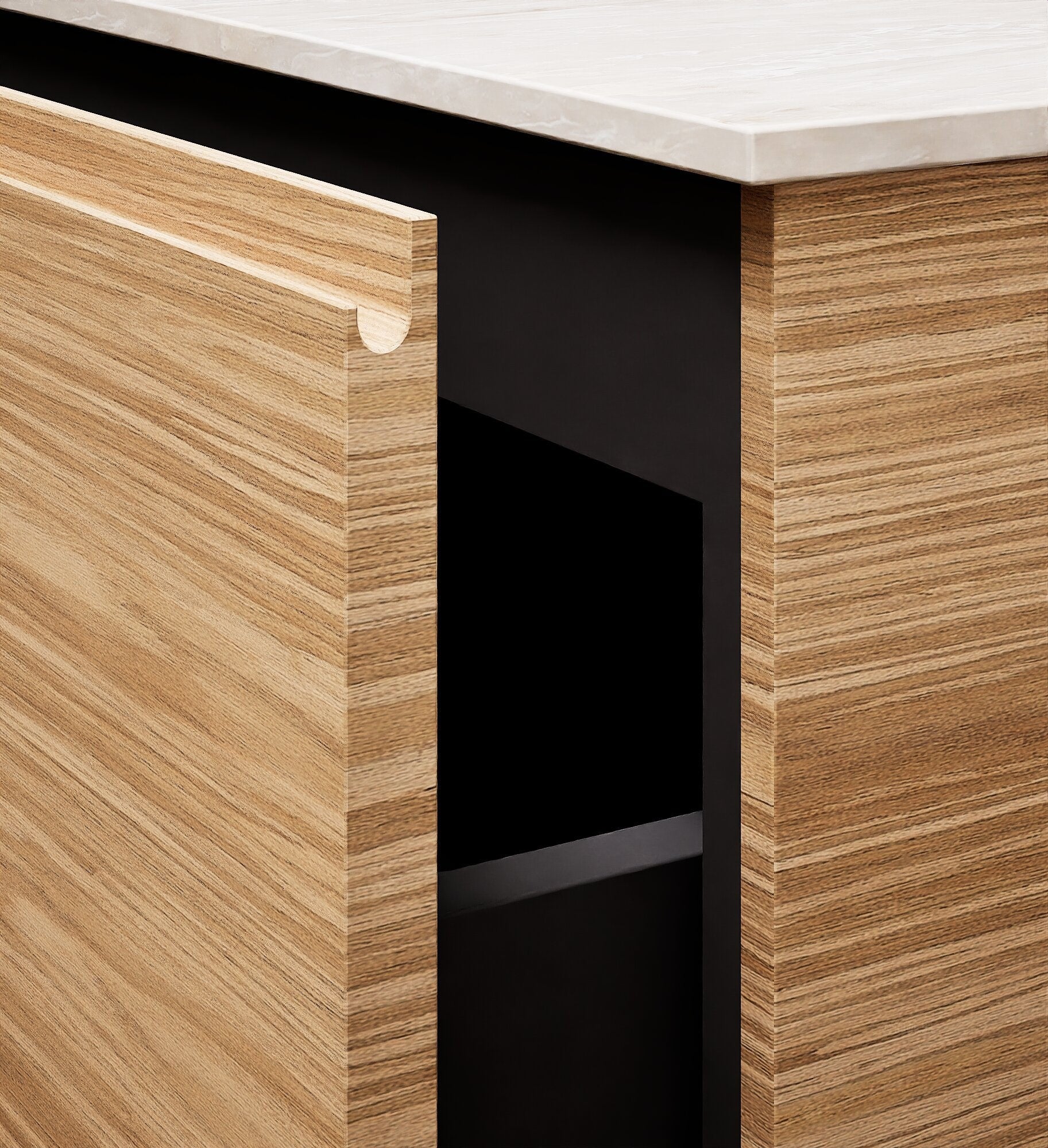 Aurora – Corian® Basin Unit with 2 Drawers and Feet-Standing Vanity - ROVALUX