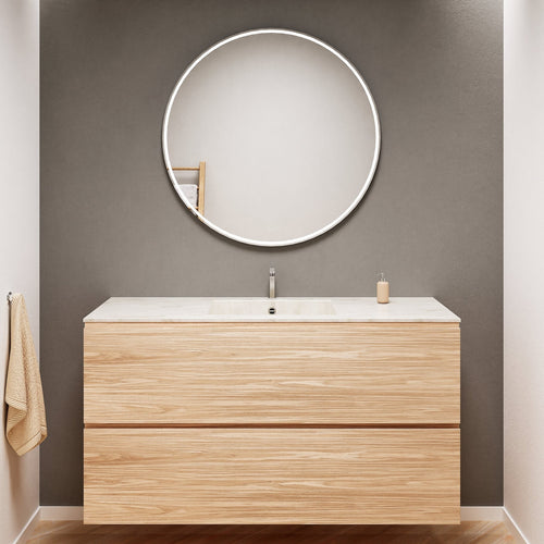 Aurora – Corian® Basin Unit with 2 Stacked Drawers - ROVALUX
