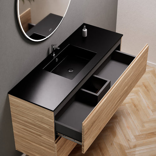 Aurora – Corian® Basin Unit with 2 Stacked Drawers - ROVALUX