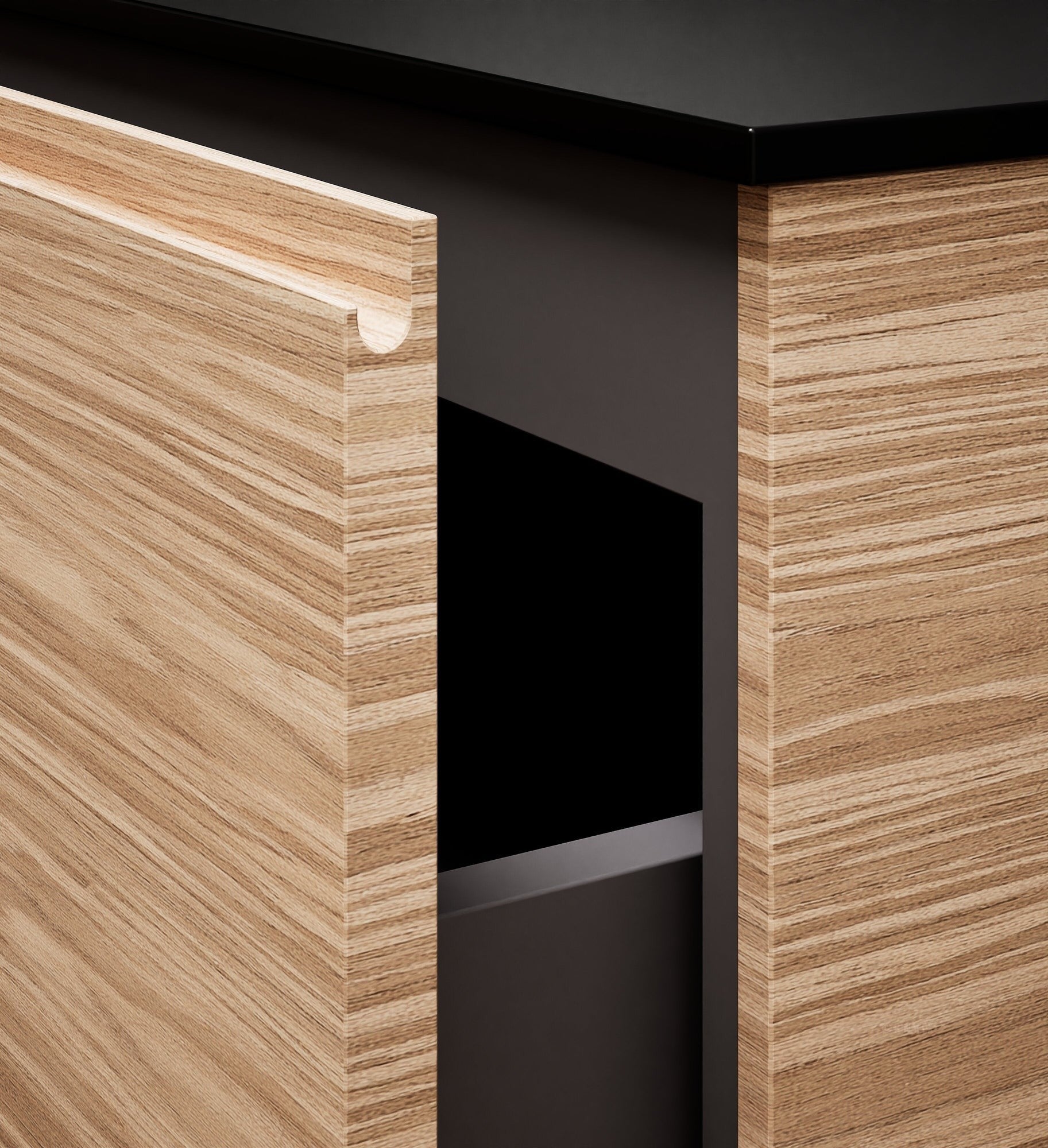 Aurora – Corian® Basin Unit with 2 Stacked Drawers - ROVALUX