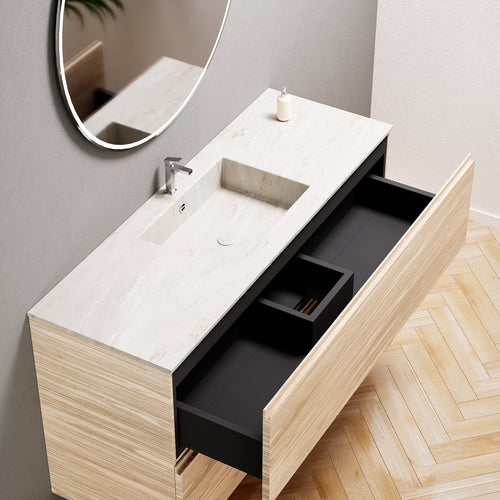Aurora – Corian® Basin Unit with 2 Stacked Drawers - ROVALUX