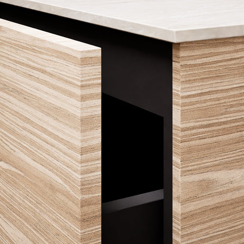 Aurora – Corian® Basin Unit with 2 Stacked Drawers - ROVALUX