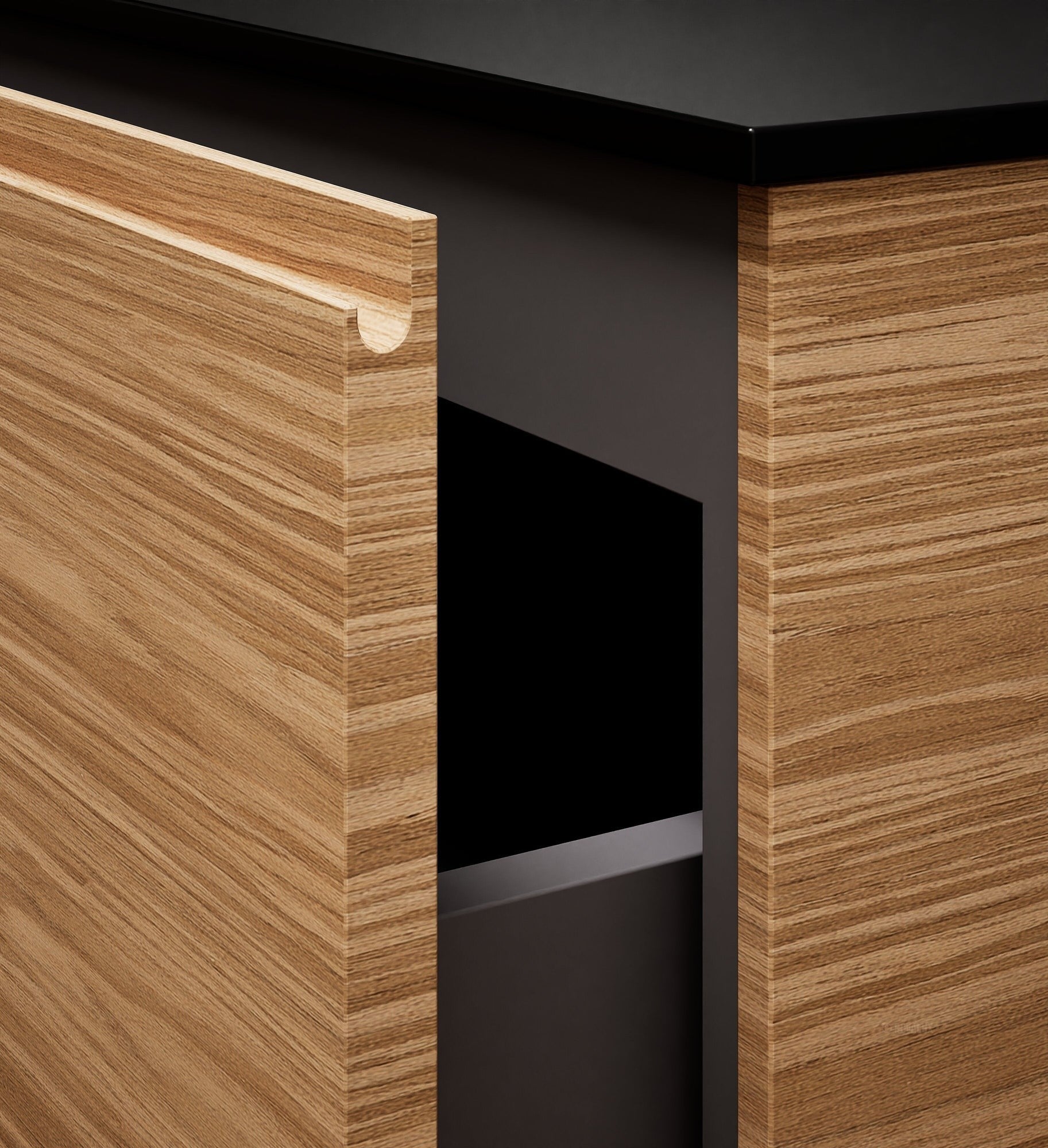 Aurora – Corian® Basin Unit with 2 Stacked Drawers - ROVALUX