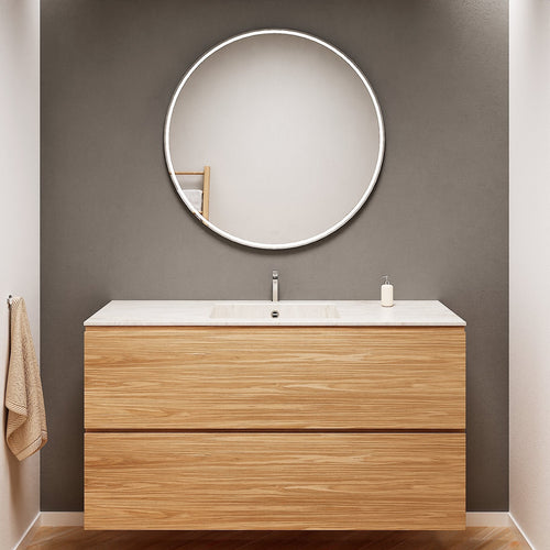 Aurora – Corian® Basin Unit with 2 Stacked Drawers - ROVALUX