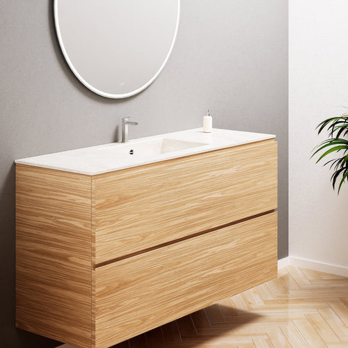 Aurora – Corian® Basin Unit with 2 Stacked Drawers - ROVALUX