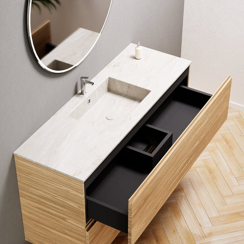 Aurora – Corian® Basin Unit with 2 Stacked Drawers - ROVALUX