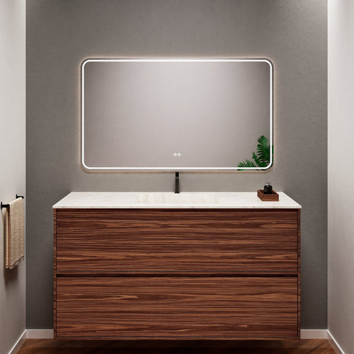 Aurora Frame – Corian® Basin with 2 Stacked Drawers - ROVALUX