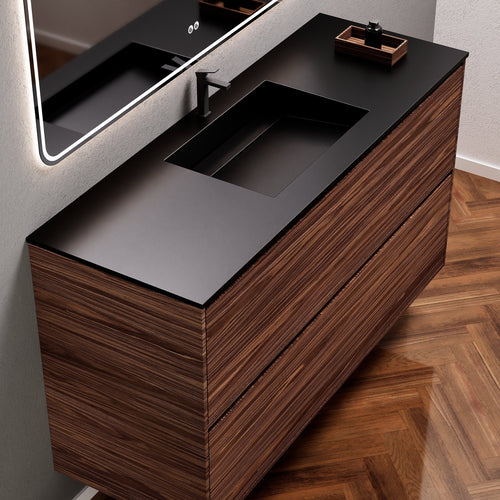 Aurora Frame – Corian® Basin with 2 Stacked Drawers - ROVALUX