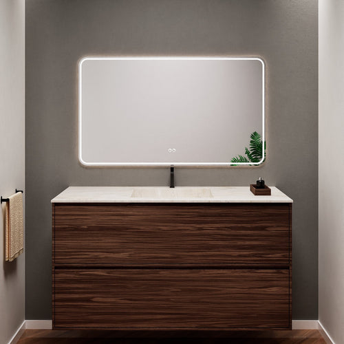 Aurora Frame – Corian® Basin with 2 Stacked Drawers - ROVALUX