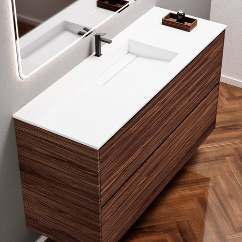 Aurora Frame – Corian® Basin with 2 Stacked Drawers - ROVALUX