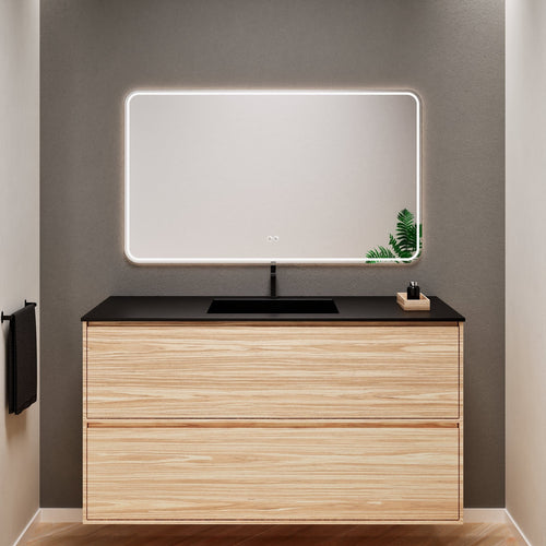 Aurora Frame – Corian® Basin with 2 Stacked Drawers - ROVALUX