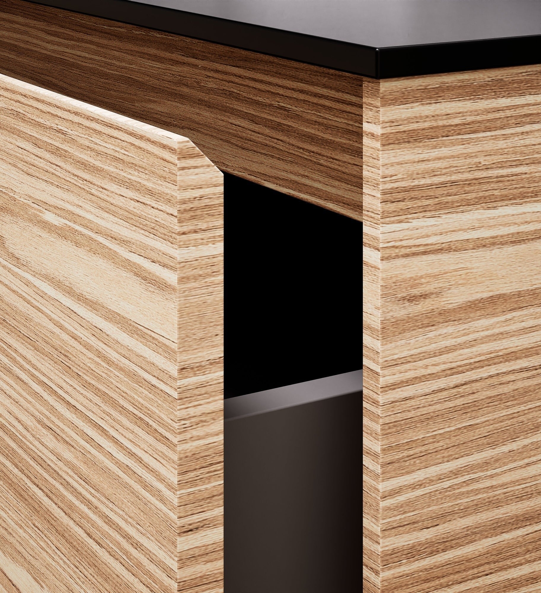 Aurora Frame – Corian® Basin with 2 Stacked Drawers - ROVALUX