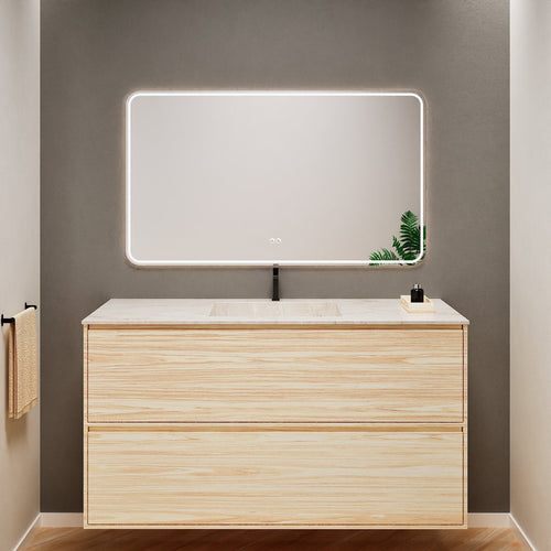 Aurora Frame – Corian® Basin with 2 Stacked Drawers - ROVALUX