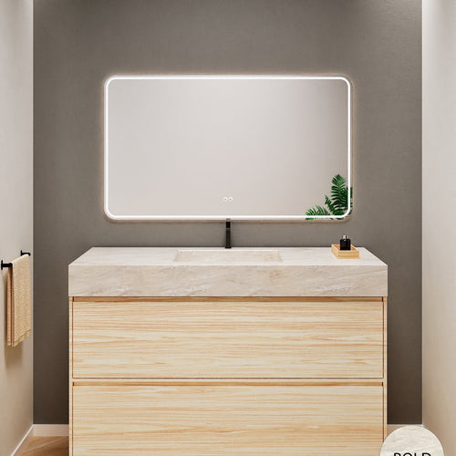 Aurora Frame – Corian® Basin with 2 Stacked Drawers - ROVALUX
