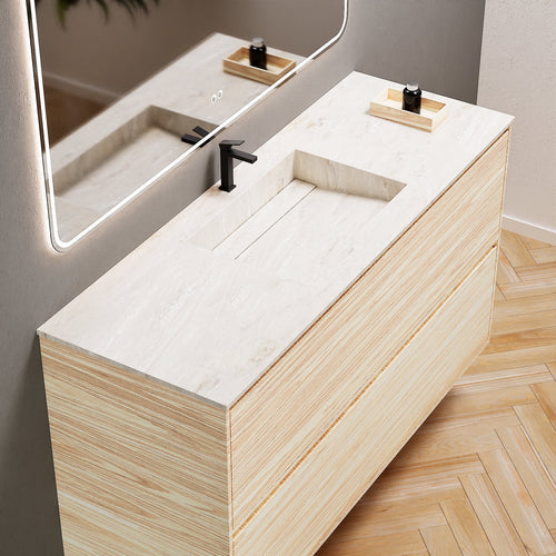 Aurora Frame – Corian® Basin with 2 Stacked Drawers - ROVALUX