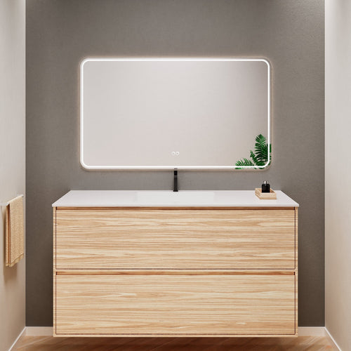 Aurora Frame – Corian® Basin with 2 Stacked Drawers - ROVALUX