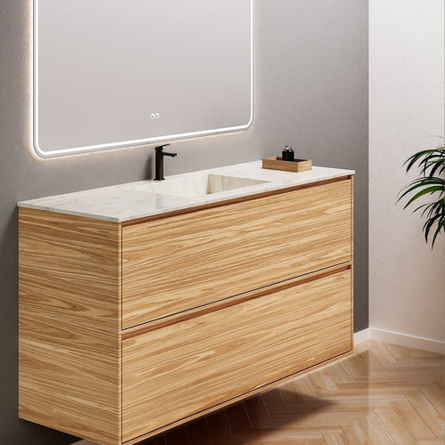 Aurora Frame – Corian® Basin with 2 Stacked Drawers - ROVALUX