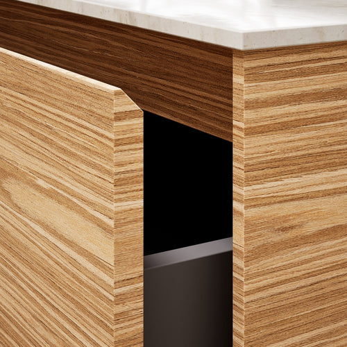 Aurora Frame – Corian® Basin with 2 Stacked Drawers - ROVALUX