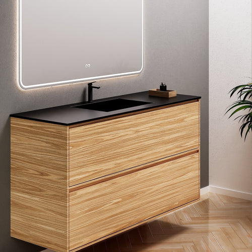 Aurora Frame – Corian® Basin with 2 Stacked Drawers - ROVALUX