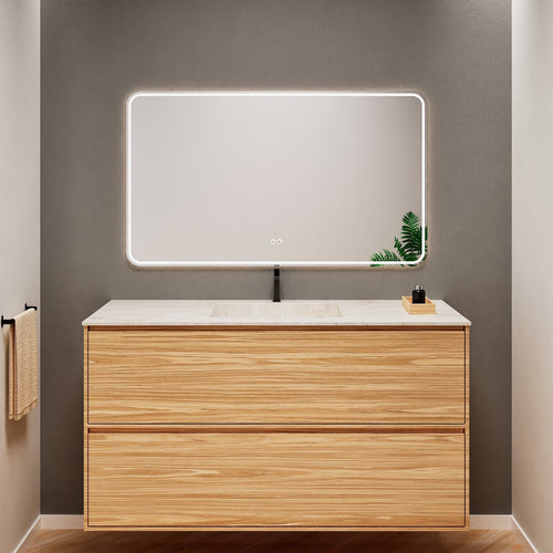 Aurora Frame – Corian® Basin with 2 Stacked Drawers - ROVALUX