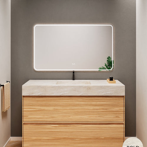 Aurora Frame – Corian® Basin with 2 Stacked Drawers - ROVALUX