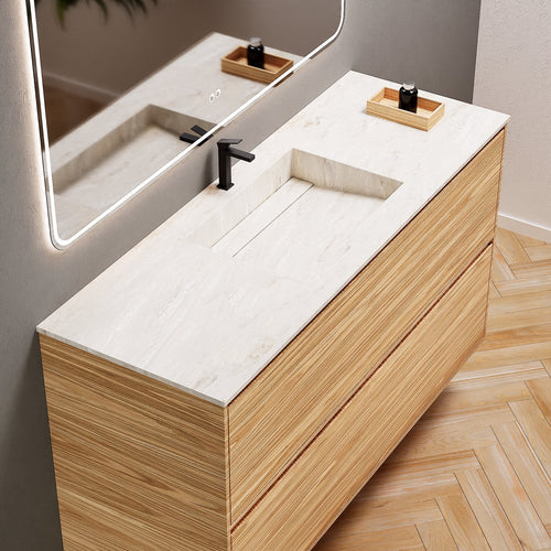 Aurora Frame – Corian® Basin with 2 Stacked Drawers - ROVALUX