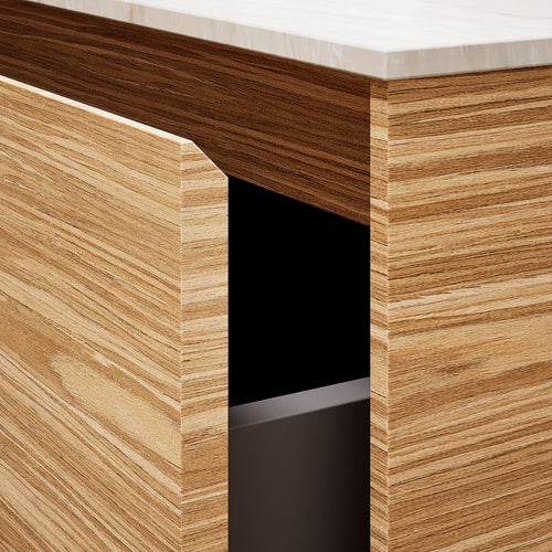 Aurora Frame – Corian® Basin with 2 Stacked Drawers - ROVALUX