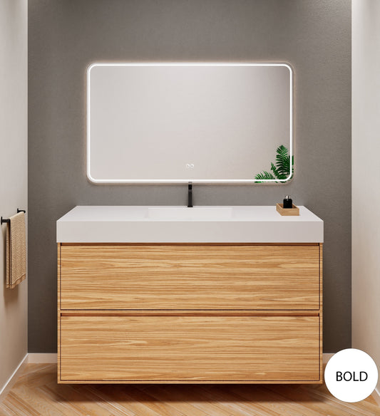 Aurora Frame – Corian® Basin with 2 Stacked Drawers - ROVALUX