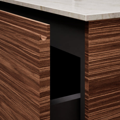 Aurora – Corian® Basin Unit with 2 Drawers and 2 Side Shelves - ROVALUX