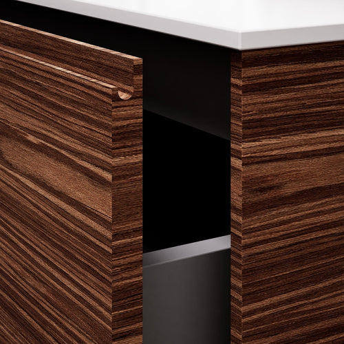 Aurora Frame – Corian® Basin with 2 Drawers and 2 Side Shelves - ROVALUX