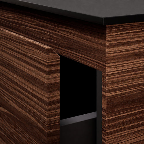 Aurora – Double Corian® Basin Unit with 2 Aligned Drawers - ROVALUX