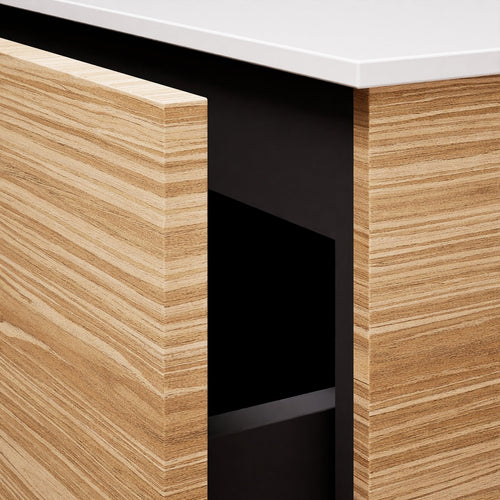Aurora – Double Corian® Basin Unit with 4 Drawers and Feet-Standing Vanity - ROVALUX