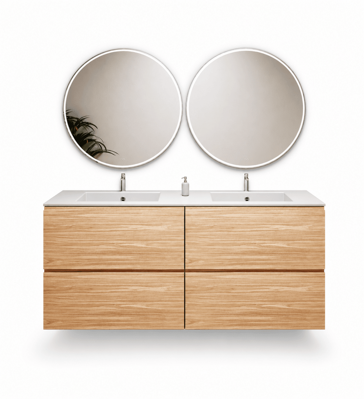 Aurora – Double Corian® Basin Unit with 4 Drawers - ROVALUX