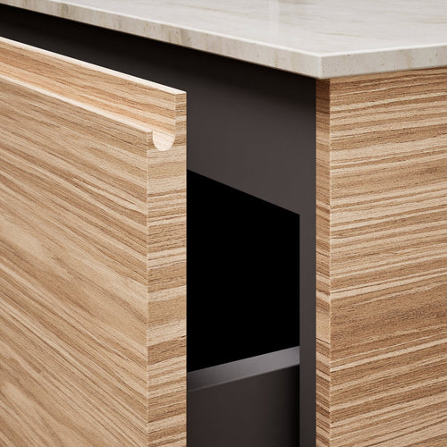 Aurora Double Set – Corian double Sinks & Countertop with 2 Drawers Vanity - ROVALUX