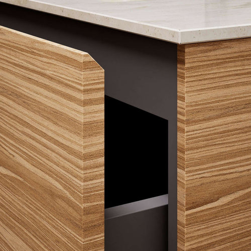 Aurora Double Set – Corian double Sinks & Countertop with 2 Drawers Vanity - ROVALUX
