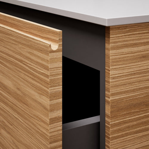 Aurora Double Set – Corian double Sinks & Countertop with 2 Drawers Vanity - ROVALUX