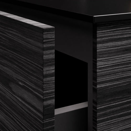 Aurora – Double Corian® Basin Unit with 2 Aligned Drawers and Feet-Standing Vanity - ROVALUX