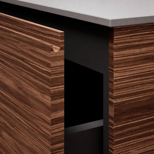 Aurora – Double Corian® Basin Unit with 4 Drawers and Feet-Standing Vanity - ROVALUX