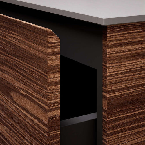 Aurora – Double Corian® Basin Unit with 4 Drawers and Feet-Standing Vanity - ROVALUX