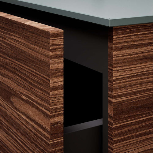 Aurora – Double Corian® Basin Unit with 4 Drawers and Feet-Standing Vanity - ROVALUX