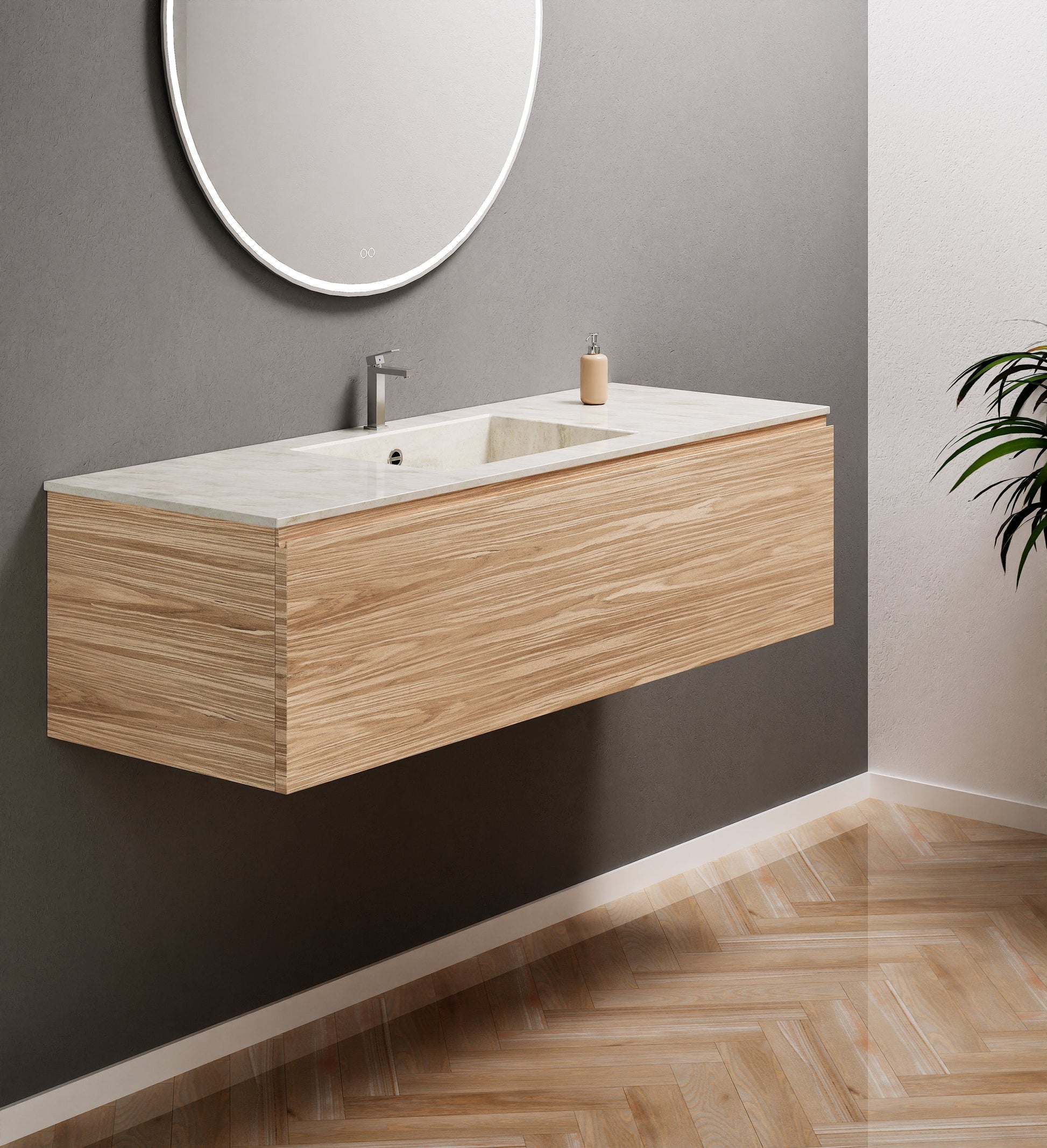 ecomposer-wood color-Light-wood,ecomposer-sink color-Carrara-crema