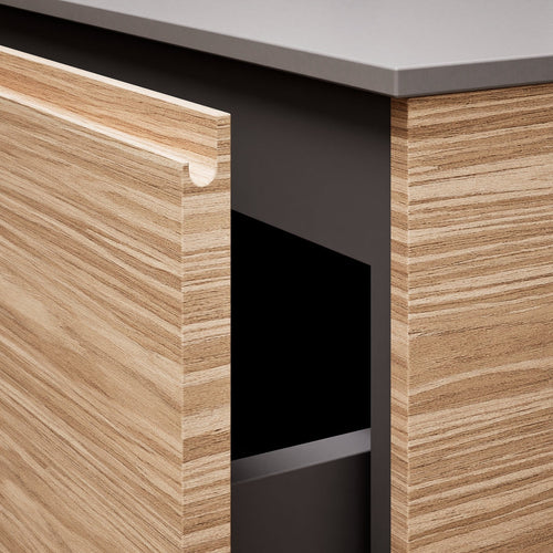 Aurora Single Set – Corian Basin & Countertop with 1 Drawer Vanity & Bottom Shelf - ROVALUX