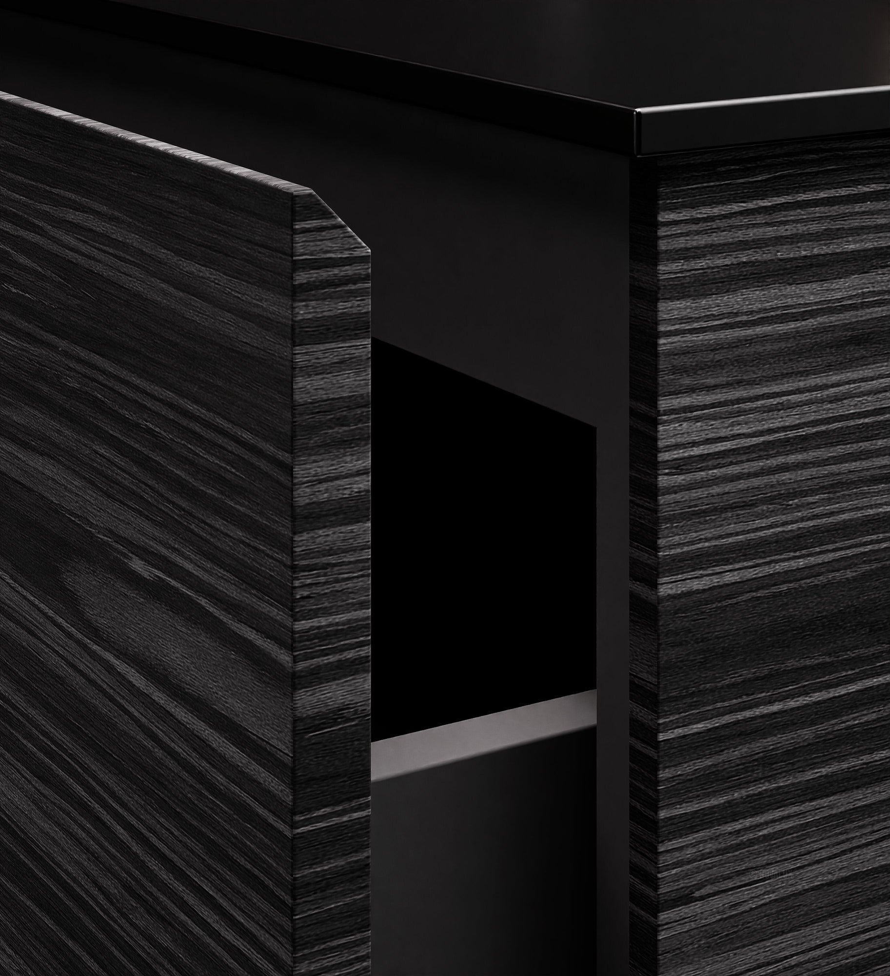 Aurora Single Set – Corian Sink & Countertop with 2 Drawers Vanity - ROVALUX