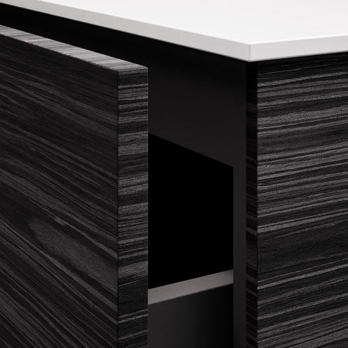 Aurora Single Set – Corian Sink & Countertop with 2 Drawers Vanity - ROVALUX