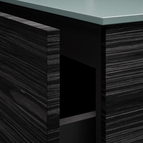Aurora Single Set – Corian Sink & Countertop with 2 Drawers Vanity - ROVALUX