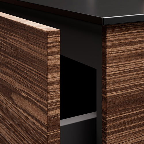 Aurora Single Set – Corian Sink & Countertop with 2 Drawers Vanity - ROVALUX