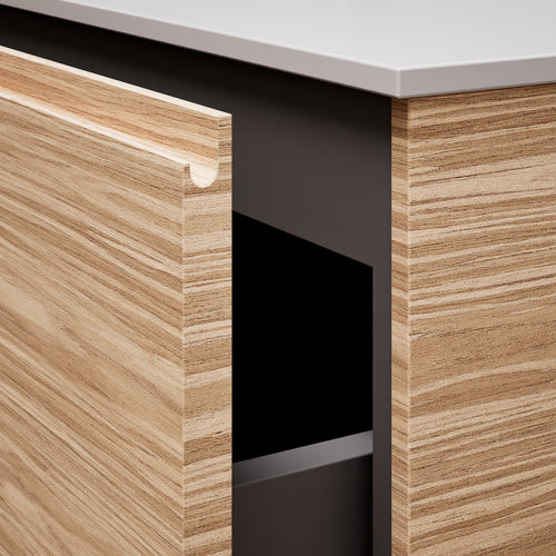 Aurora Single Set – Corian Sink & Countertop with 2 Drawers Vanity - ROVALUX