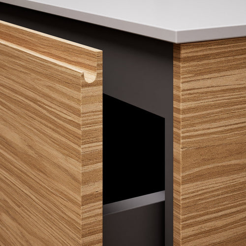Aurora Single Set – Corian Sink & Countertop with 2 Drawers Vanity - ROVALUX