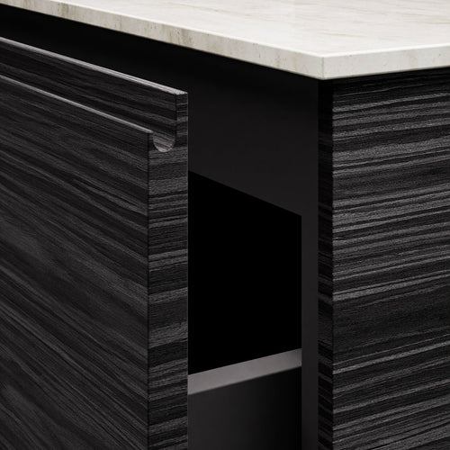 Aurora – Corian® Basin Unit with 2 Drawers and 2 Side Shelves - ROVALUX